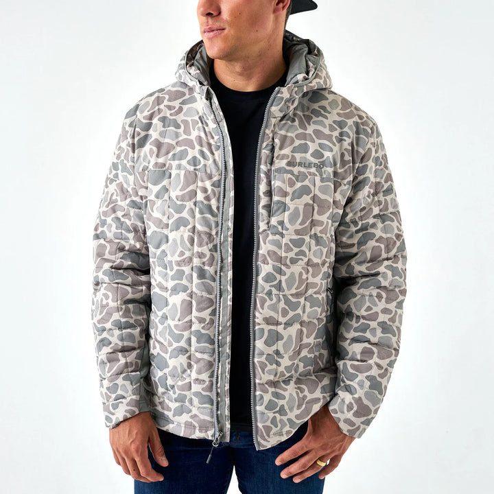 Burlebo Men’s Puffer Jacket - Classic Deer Camo
