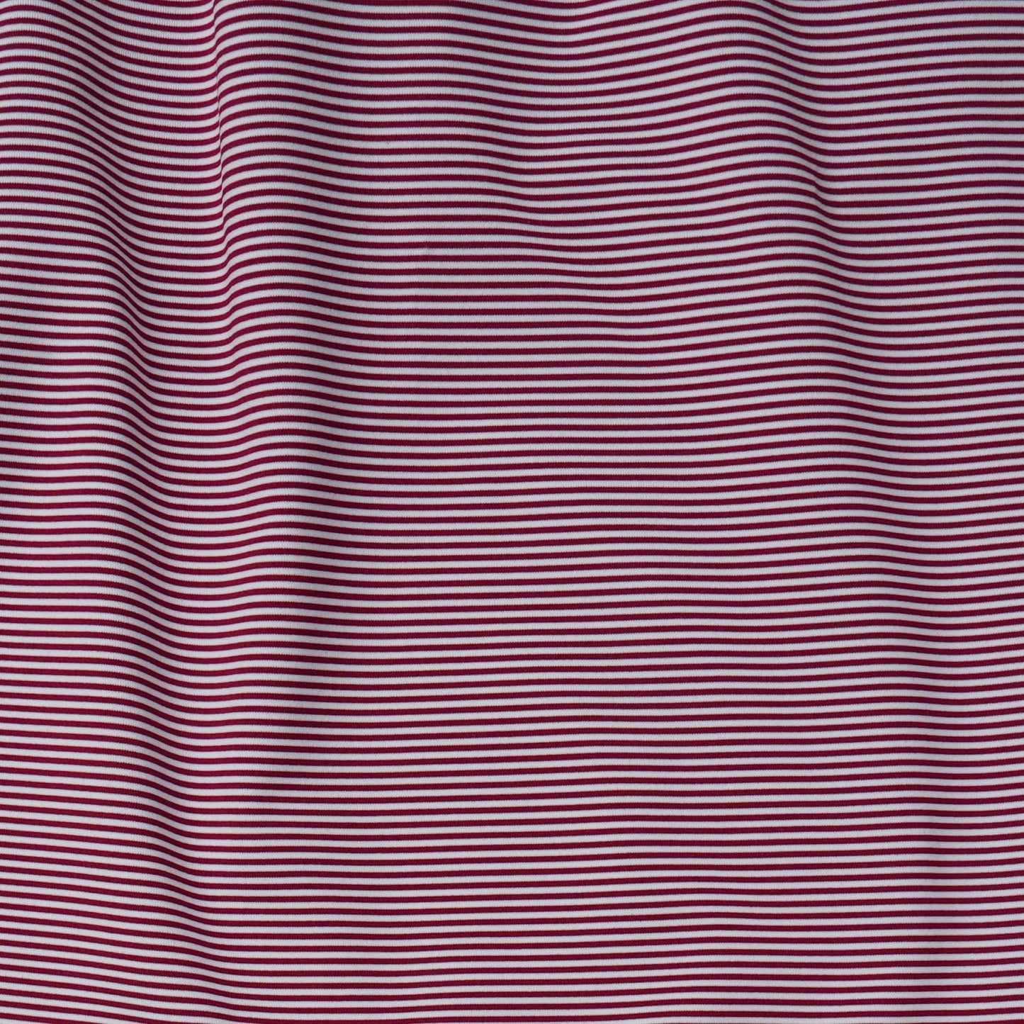 Poncho Men’s “The Top Row” Regular Performance Polo - Striped Maroon
