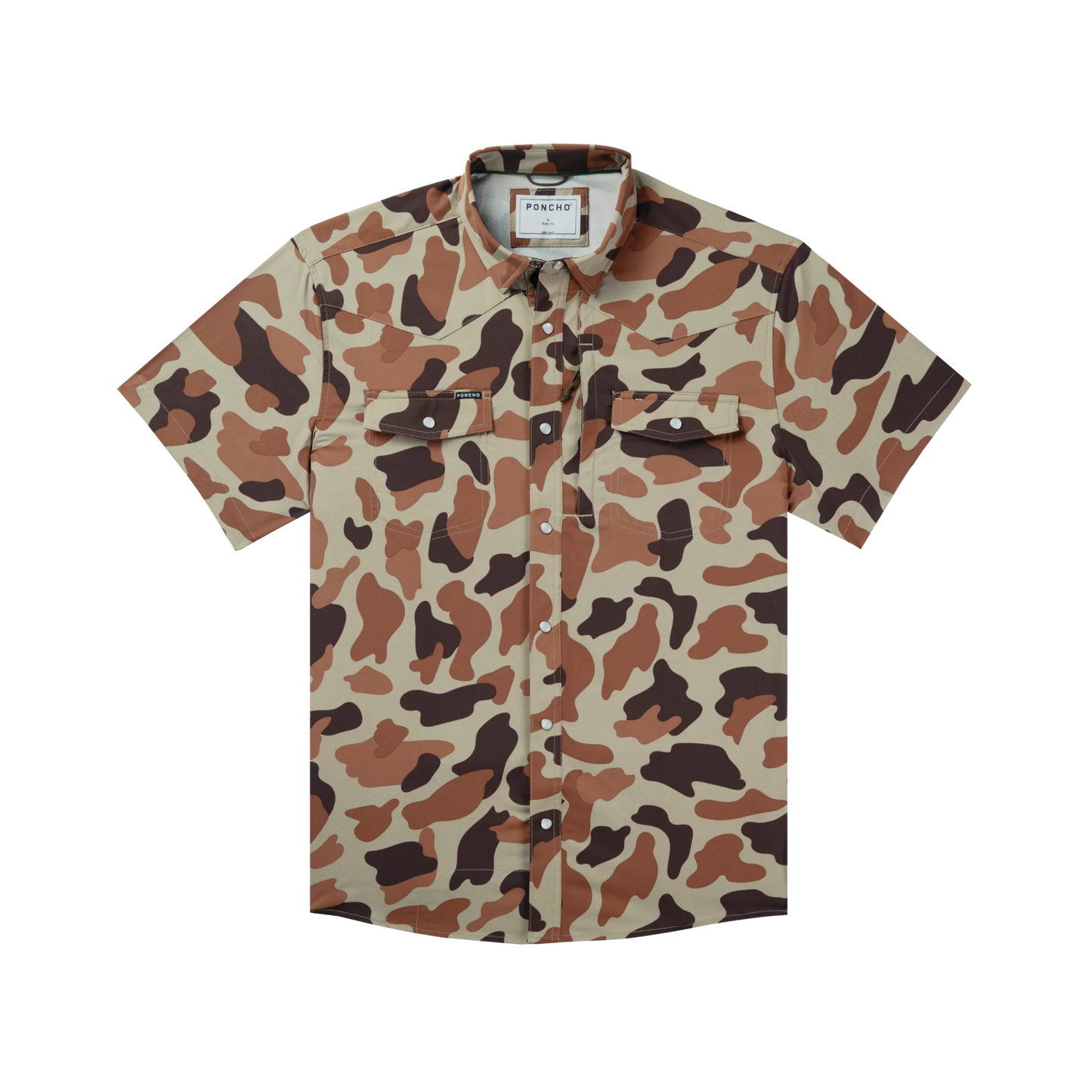 Poncho Men’s “The Paloma” S/S Regular Shirt - Duck Camo