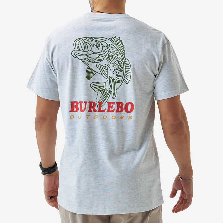 Burlebo Men’s S26 Fish Wild S/S T-Shirt - Ash Grey