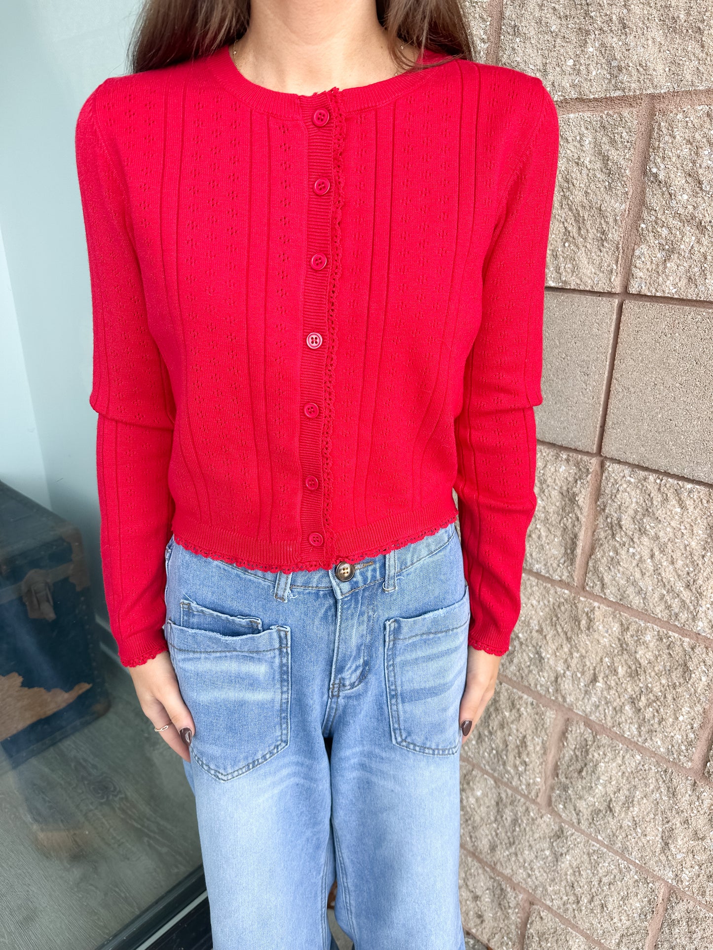 Ruby Red Cardigan