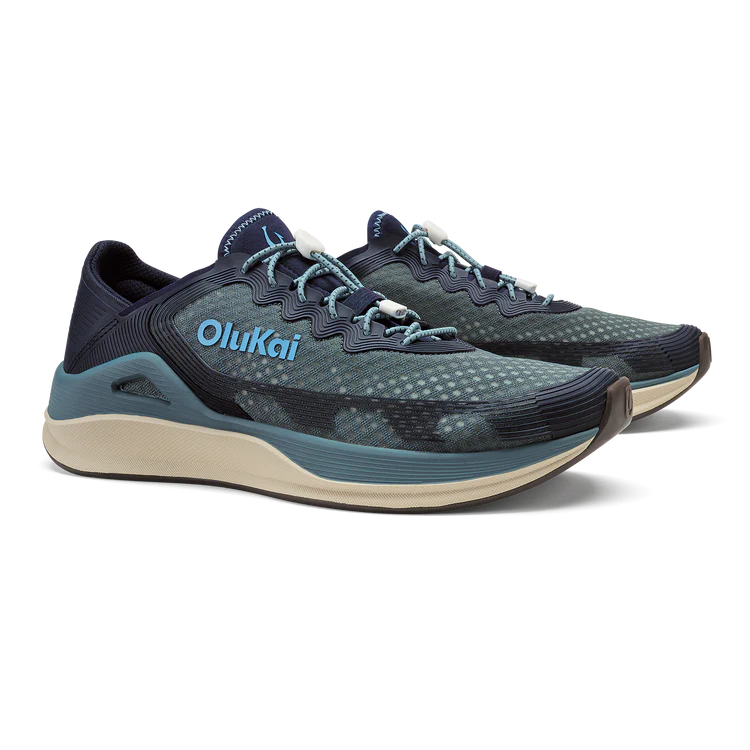 Olukai Men’s ‘Ahi Performance Marine Shoe - Storm|Trench Blue