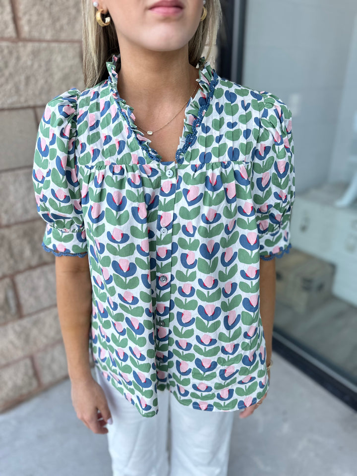 Memory Lane Printed Top