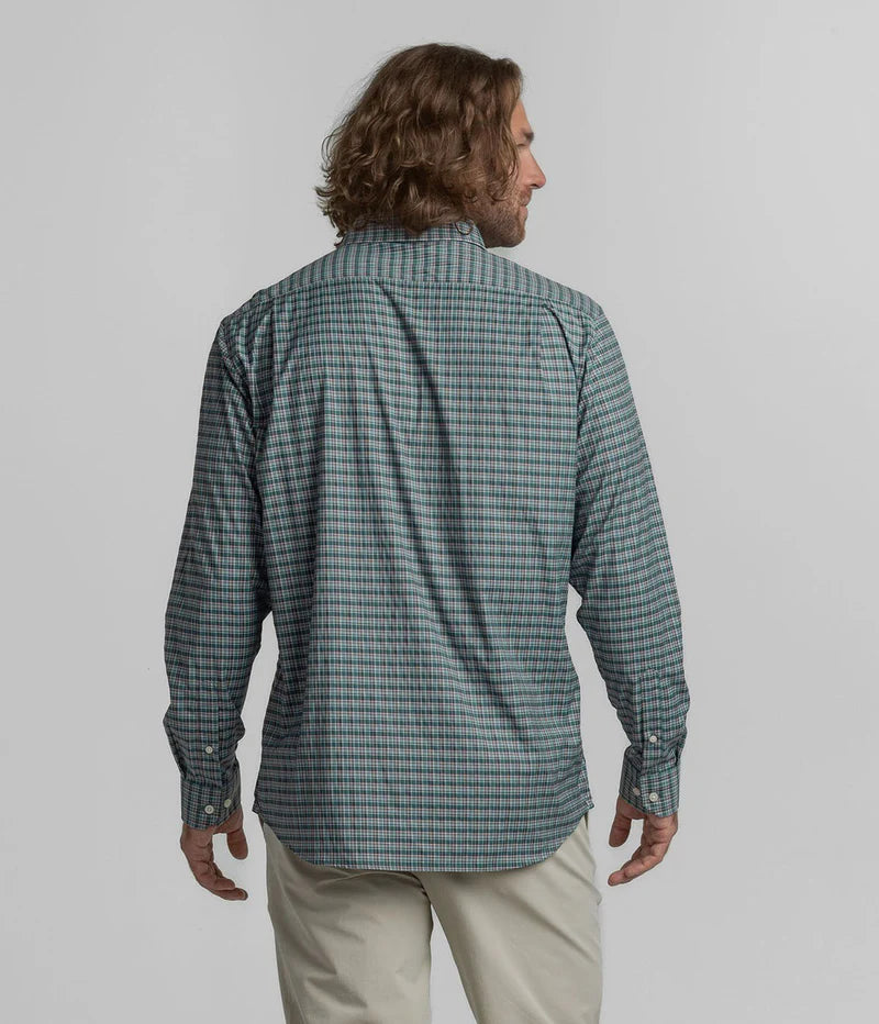 SSCO Men’s Bennett Plaid Button Down - Bayou Teal