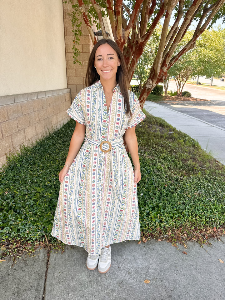 Cottage Core Belt Maxi