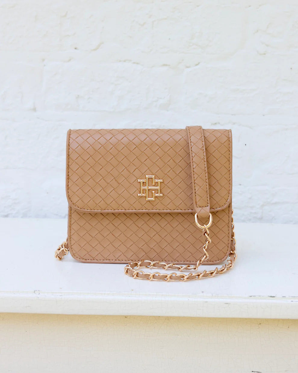 CH Evelyn Crossbody- Woven Tan