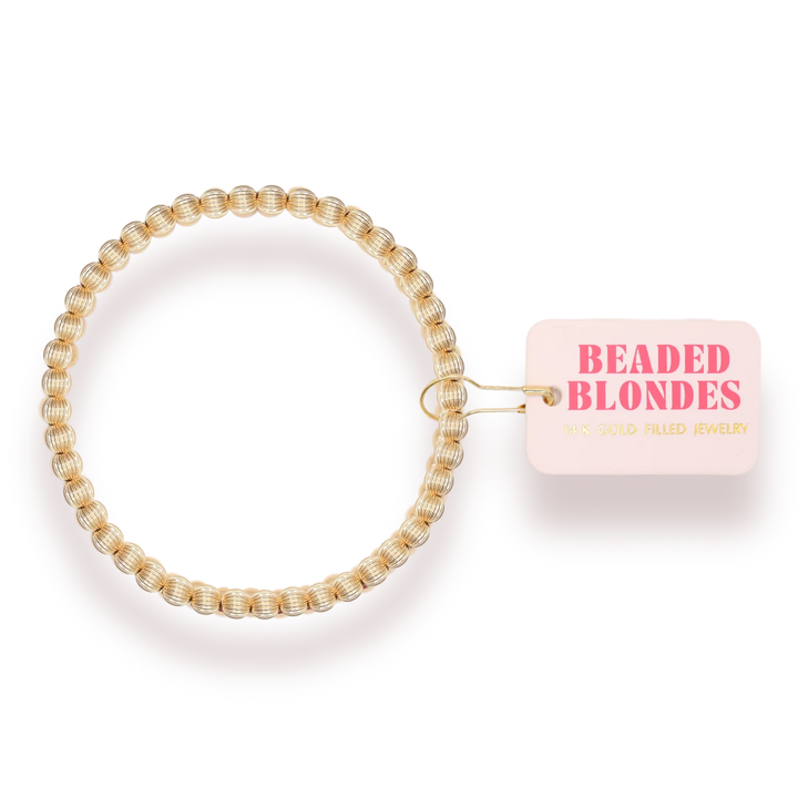 Beaded Blondes Serenity 4MM Fluted Bracelet