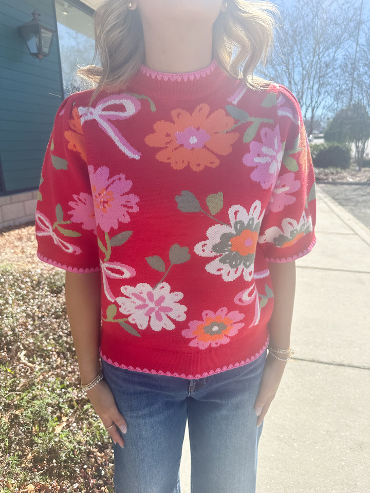 Rosalie Bloom Knit Top