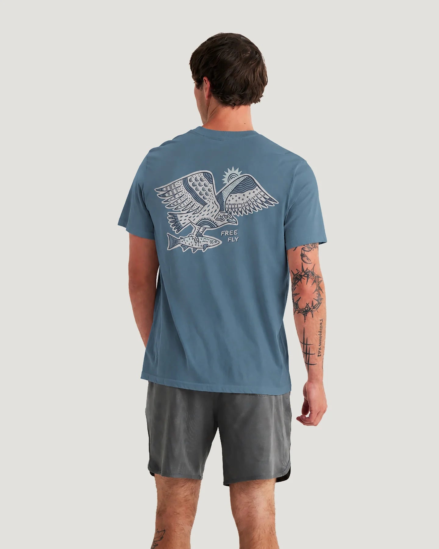 Free Fly Men’s Osprey Catch Tee - Pacific Blue