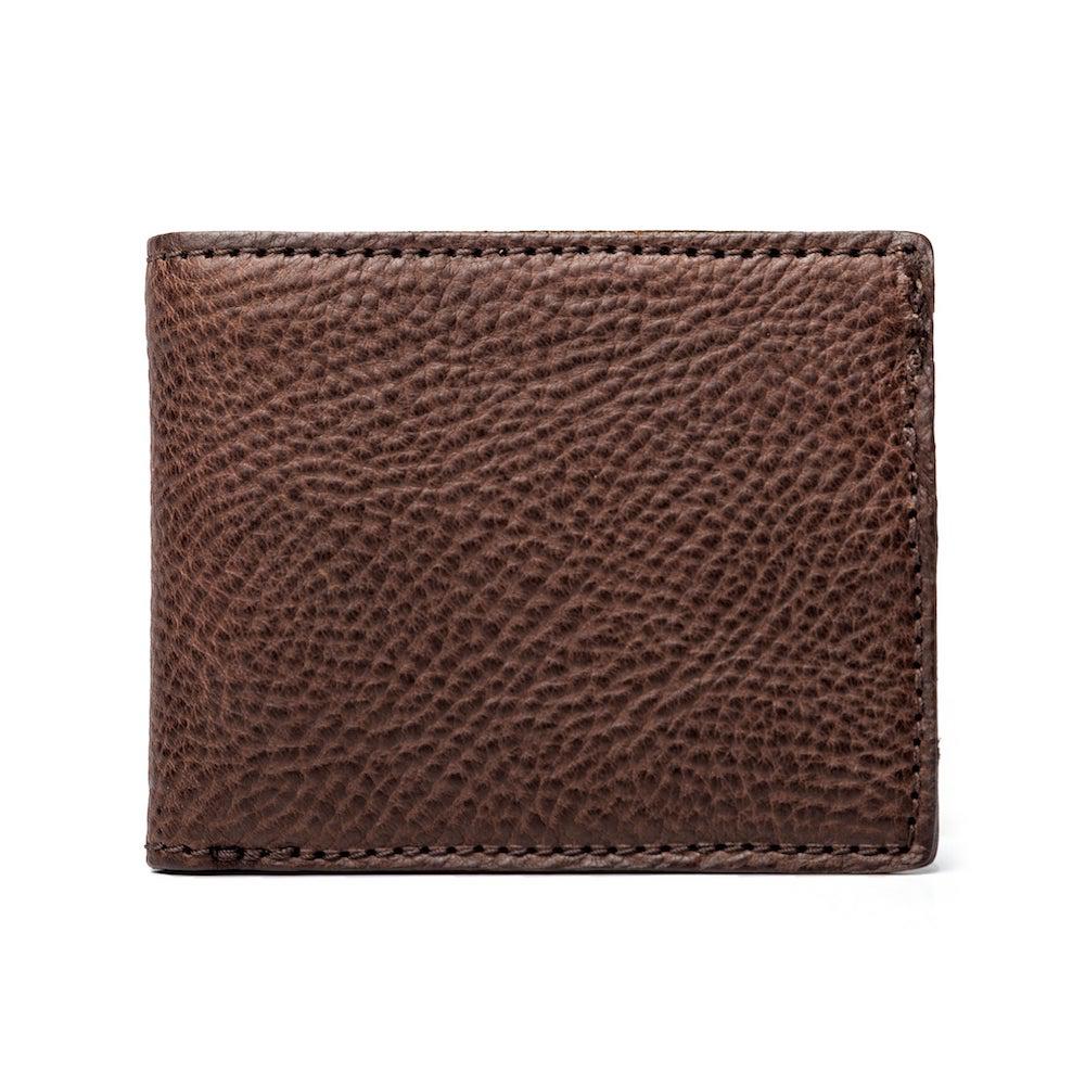 Mission Mercantile Campaign Leather Bifold Wallet - Smoke