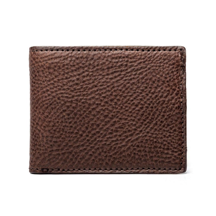 Mission Mercantile Campaign Leather Bifold Wallet - Smoke