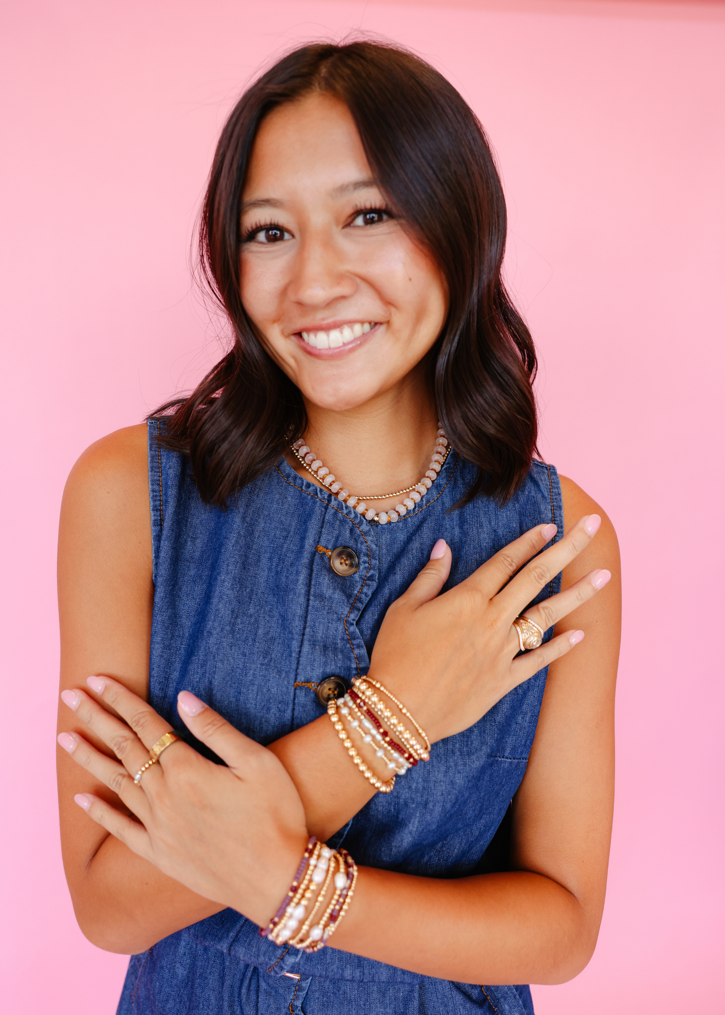 Eleanor Bracelet in Plum: Standard 6.75 inch