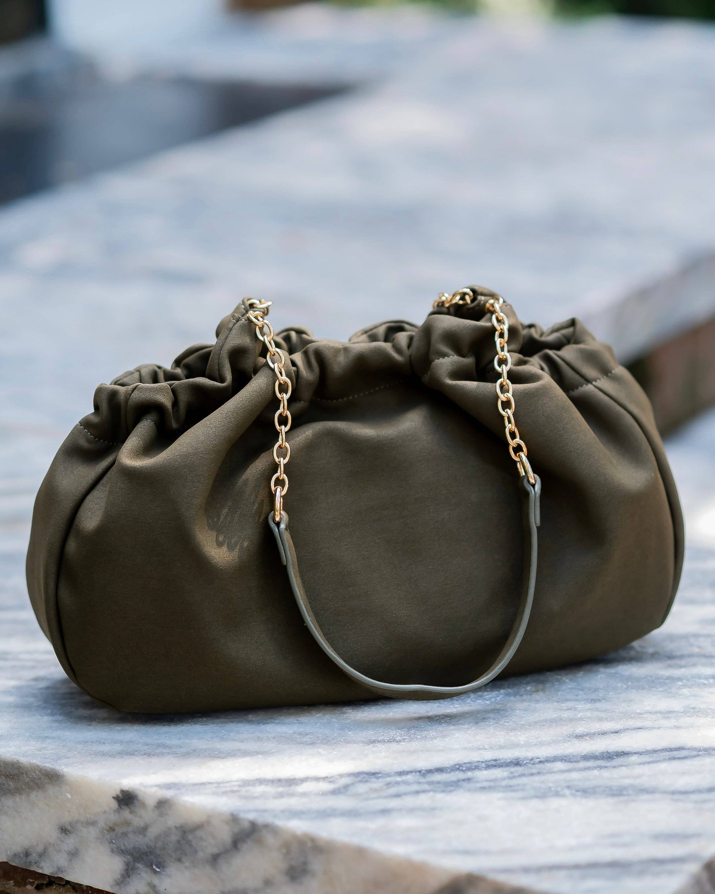 CH Whitley Gathered Bag Olive S