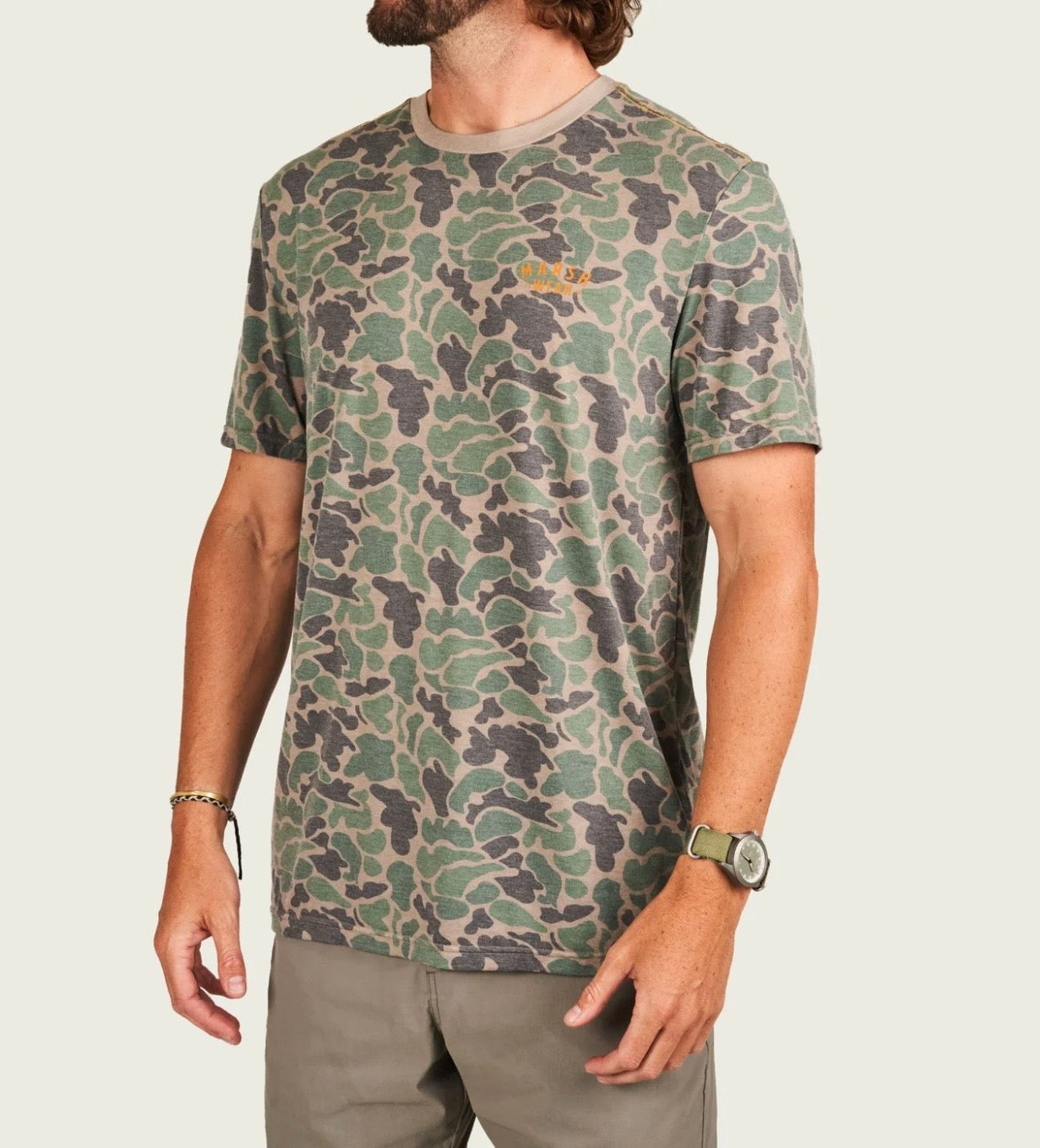 Marsh Wear Men’s Stackhouse Hagood S/S T-Shirt - Green Camo