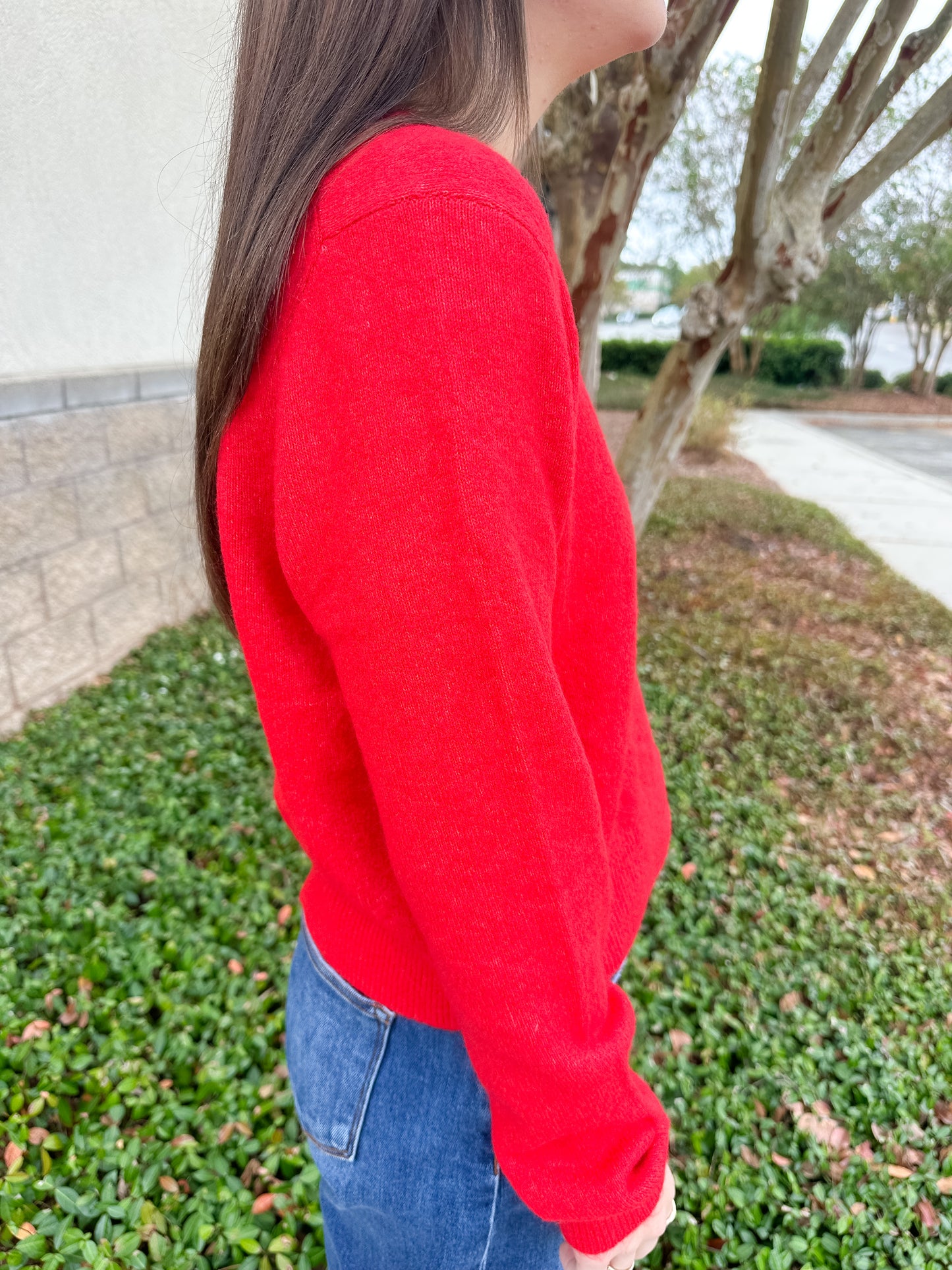 Medina Cardigan - Festive Red