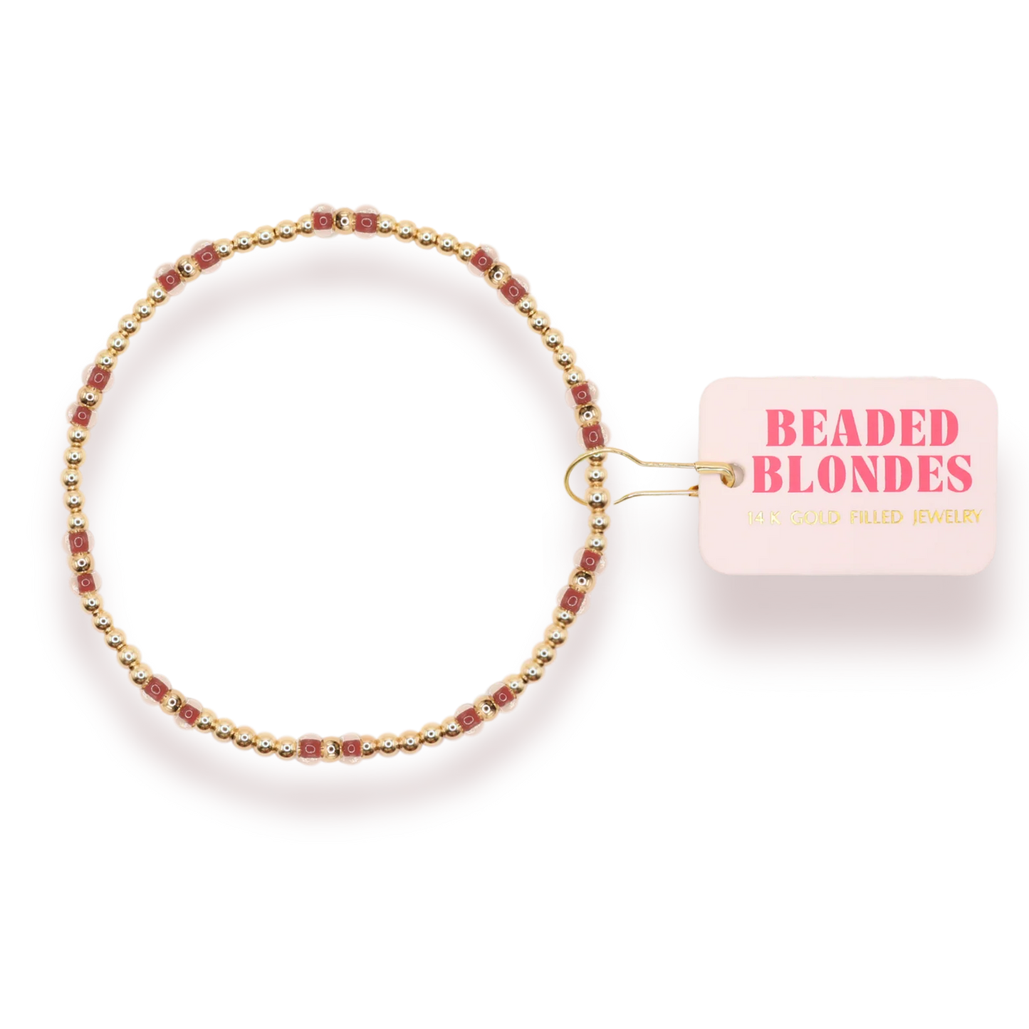 Beaded Blondes Scarlet Light Brown Bracelet