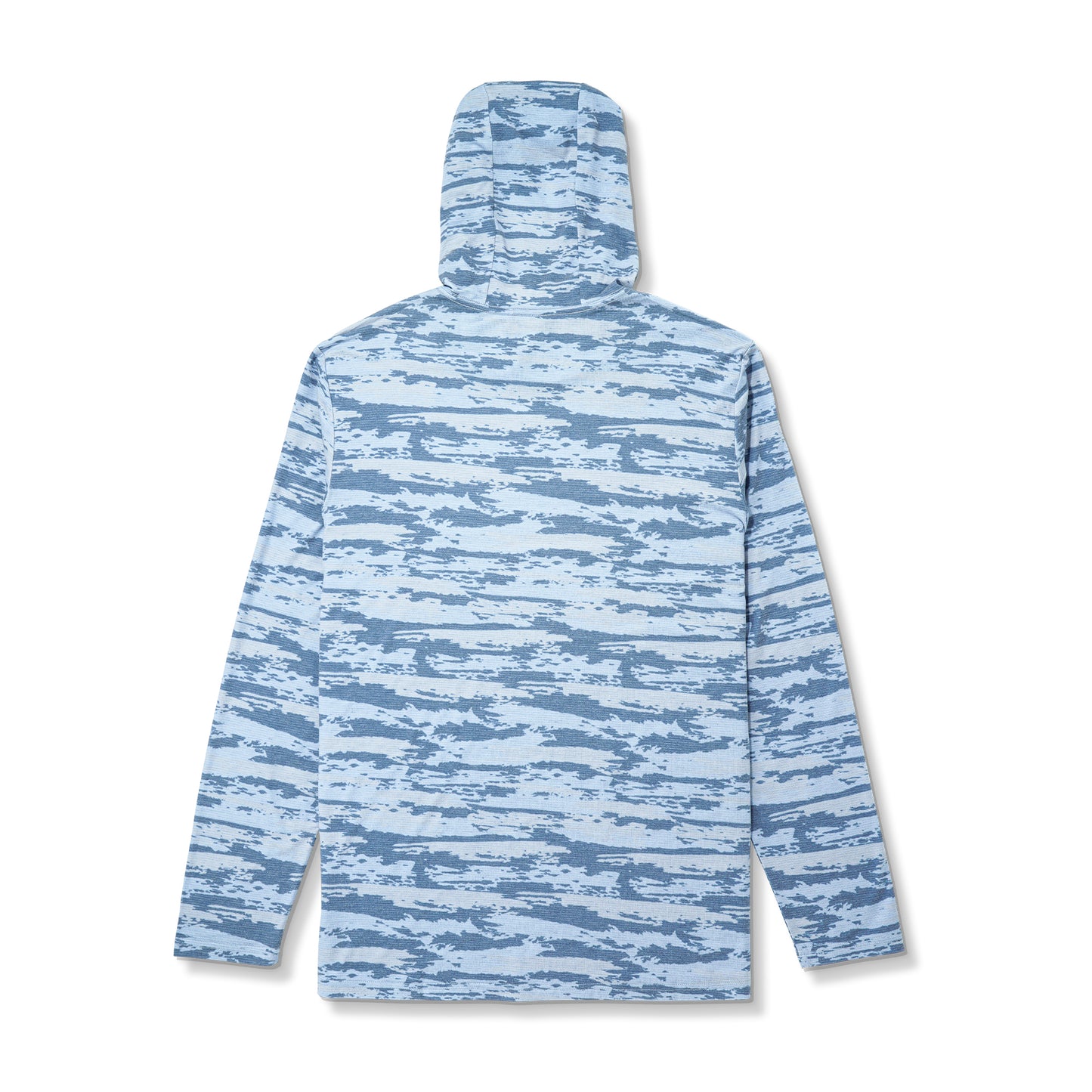 Aftco Men’s Ocean Bound Printed Hoodie - Blue Shoreline Camo