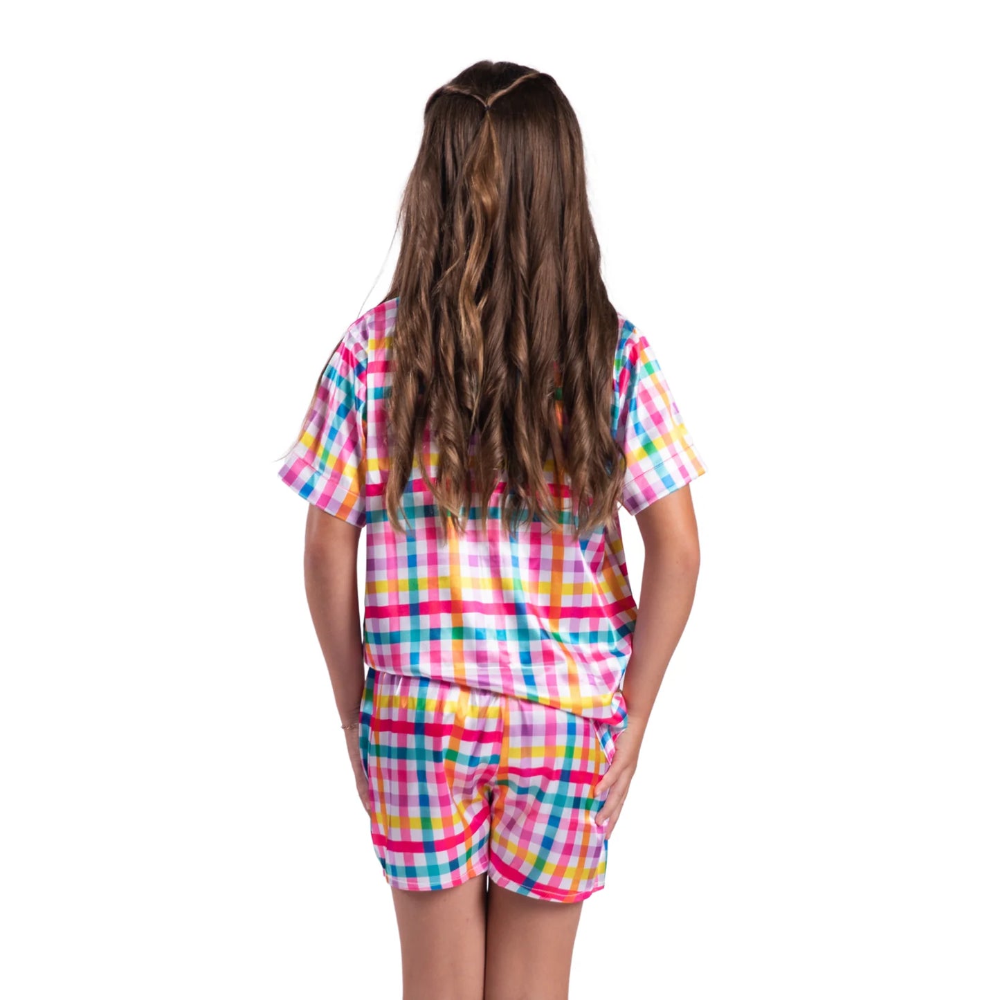 JM Kids PJ Short Set - Gingham