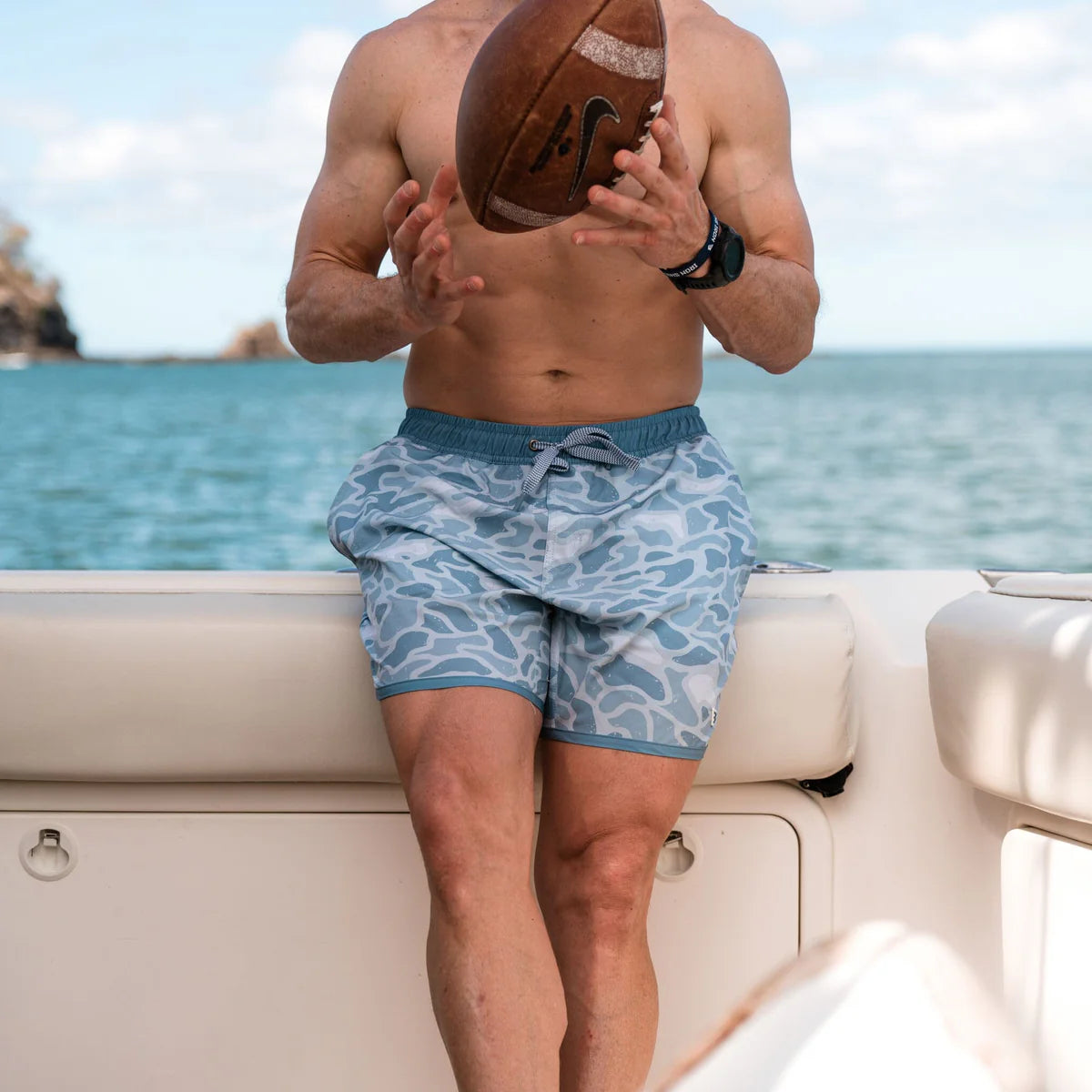 Burlebo Men’s S26 Swim Trucks - Seaside Camo