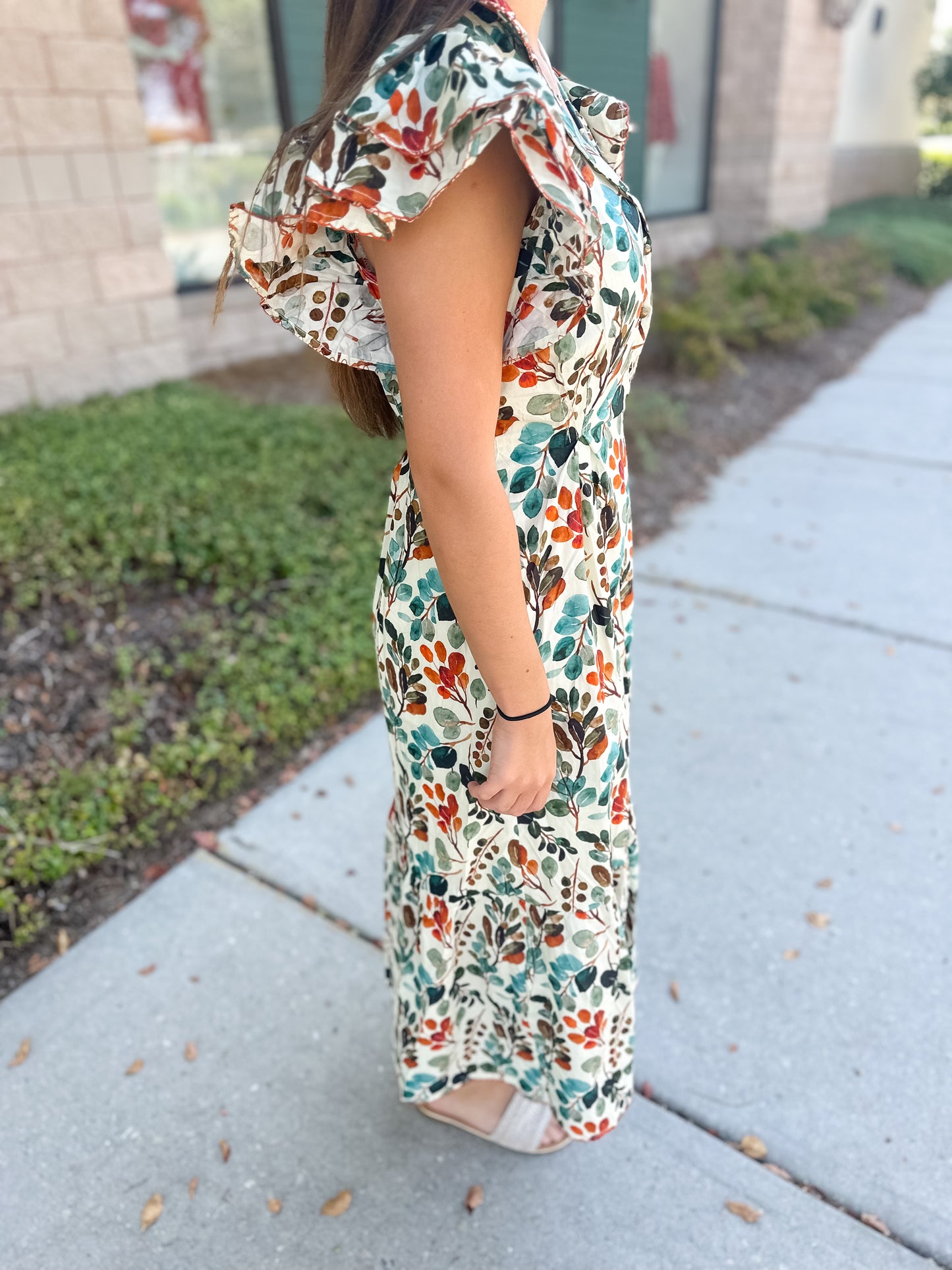 Louisiana Maxi Dress - Fall Fun Print