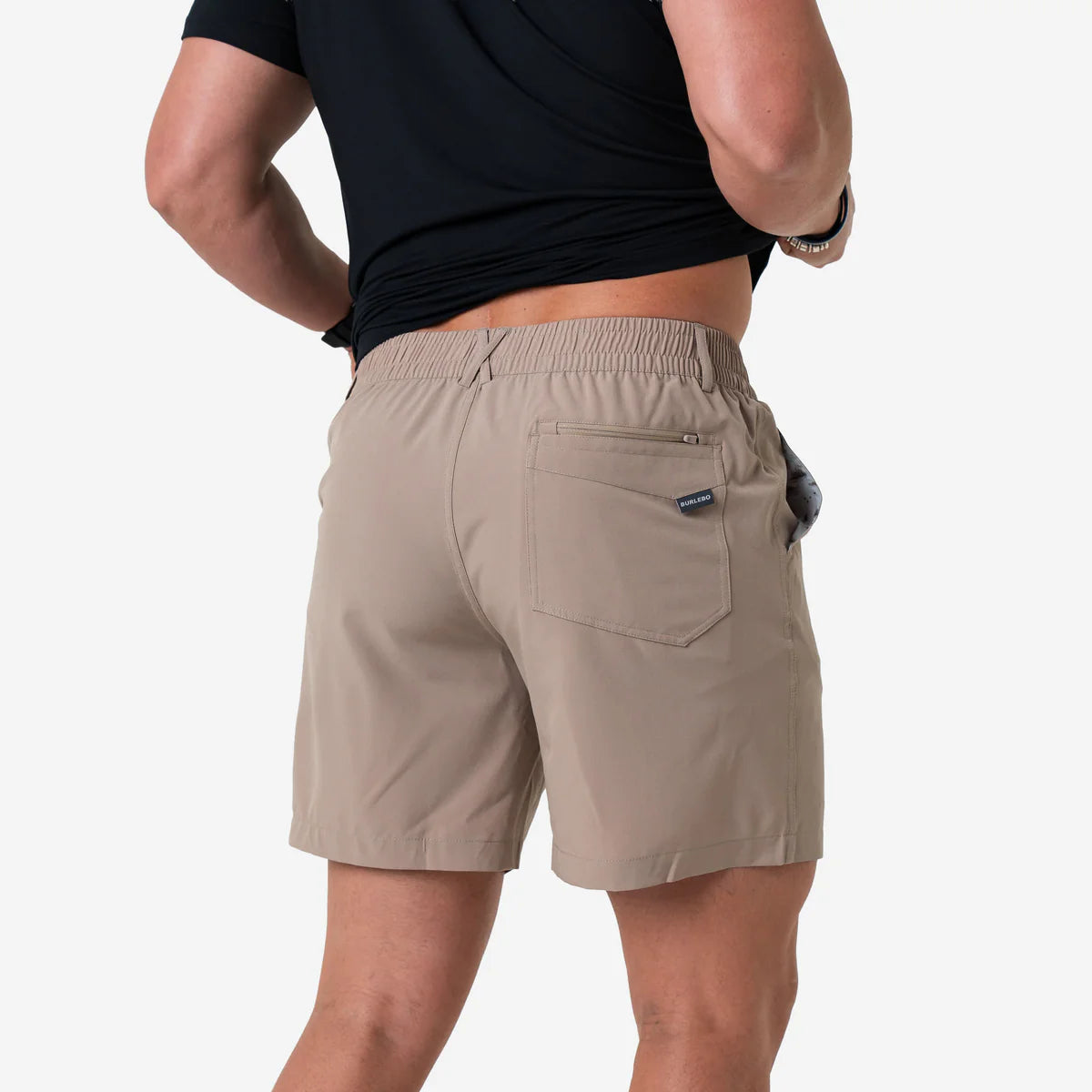 Burlebo Men’s S26 5.5” Everyday Short - Cobblestone Khaki - Duck Hunt Pocket