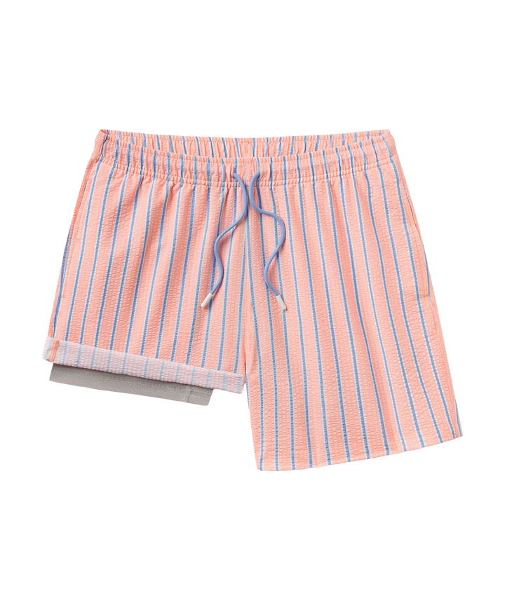 SSCO Men’s Boardwalk Seersucker Swim Shorts