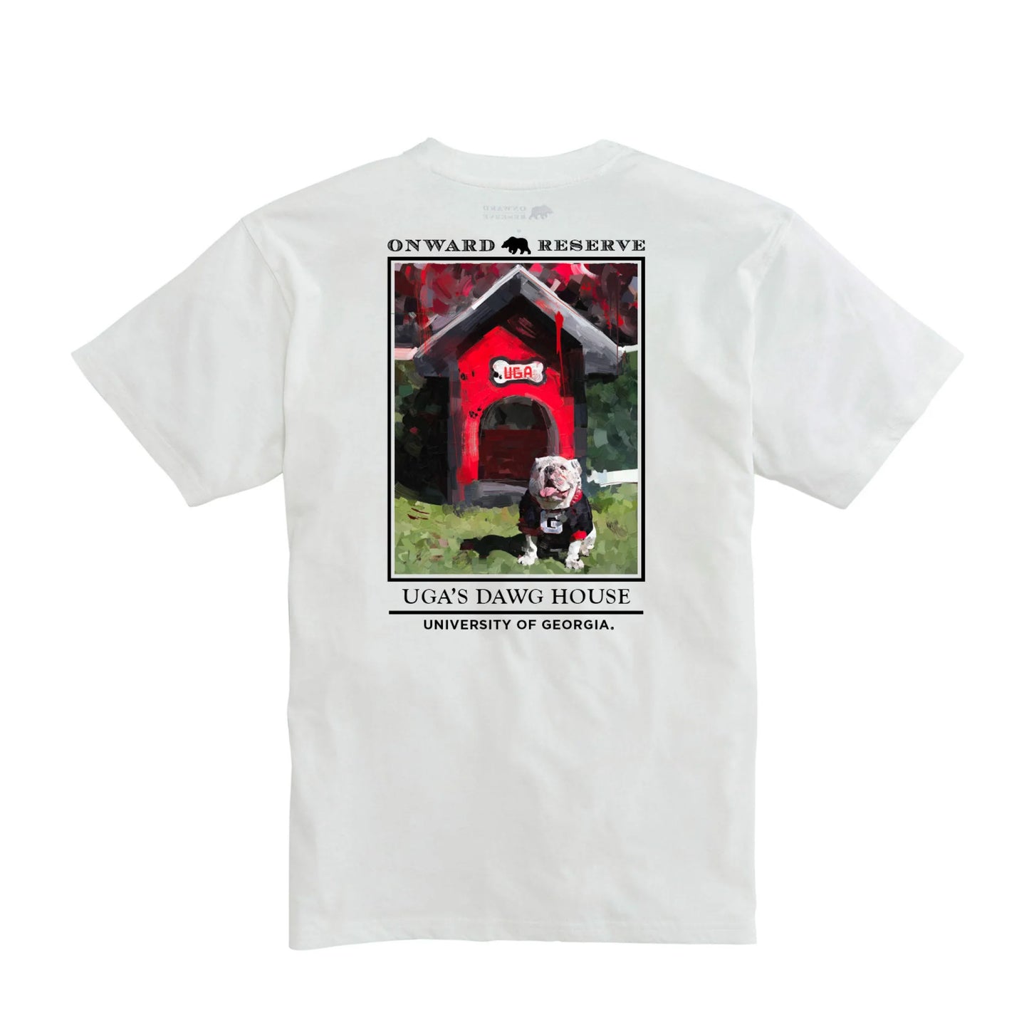 Onward Reserve UGA Dawg House S/S Pocket T-Shirt - White