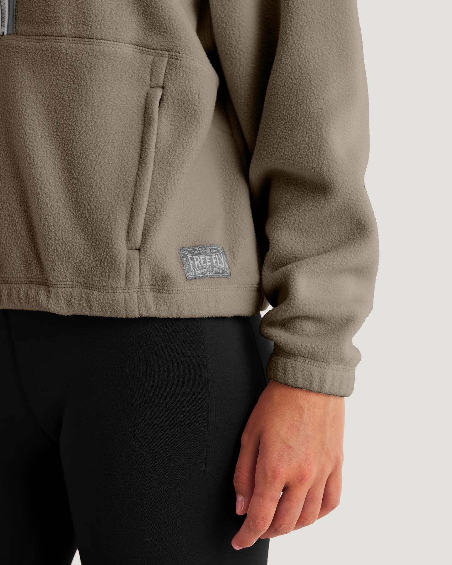 Free Fly Women’s Ashridge Fleece Half Zip - Fossil