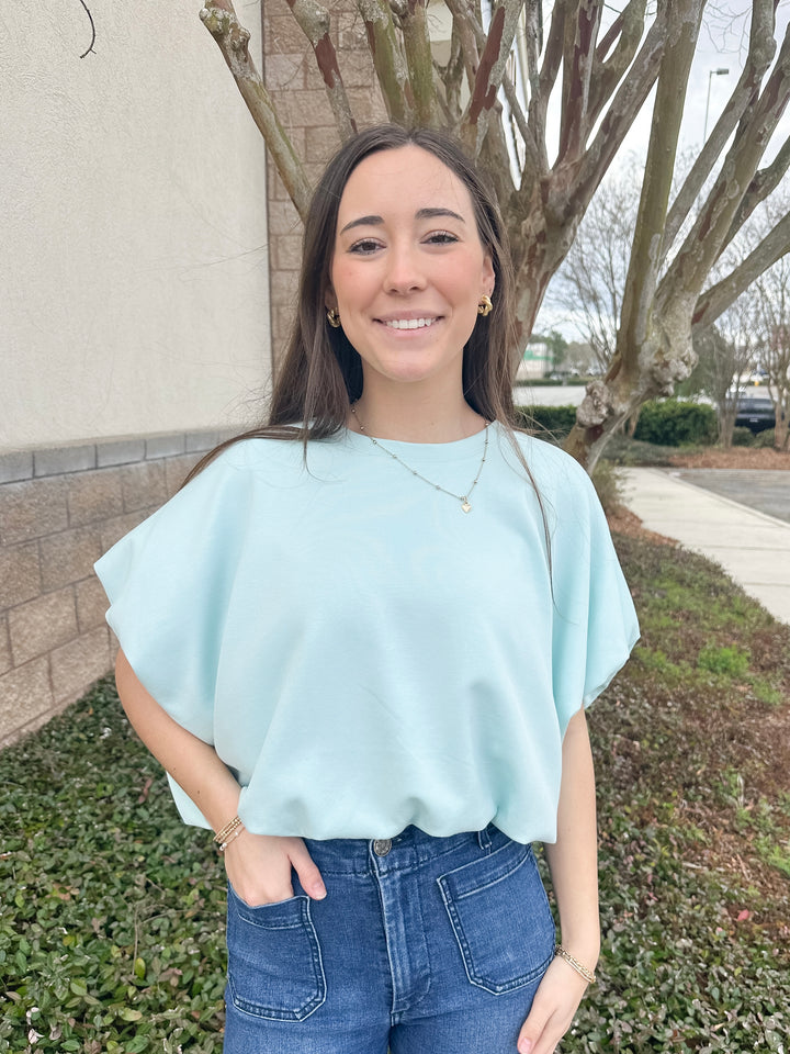 Glendale Bubble Top - Mint