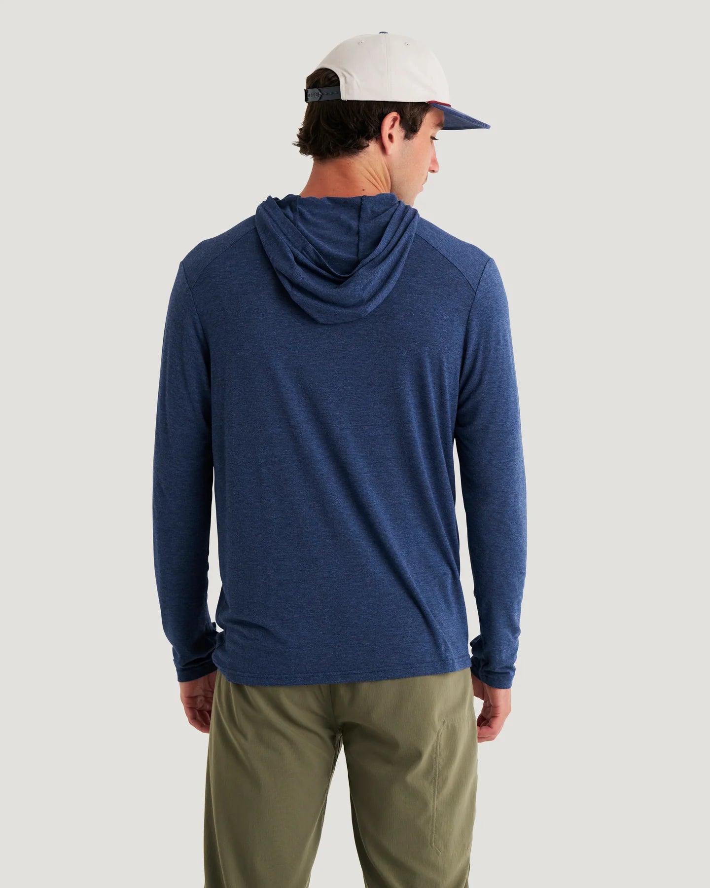 Free Fly Men’s Bamboo Shade Hoodie - Heather True Navy