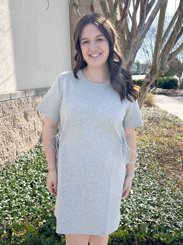 Adilyn Shirt Dress - Grey