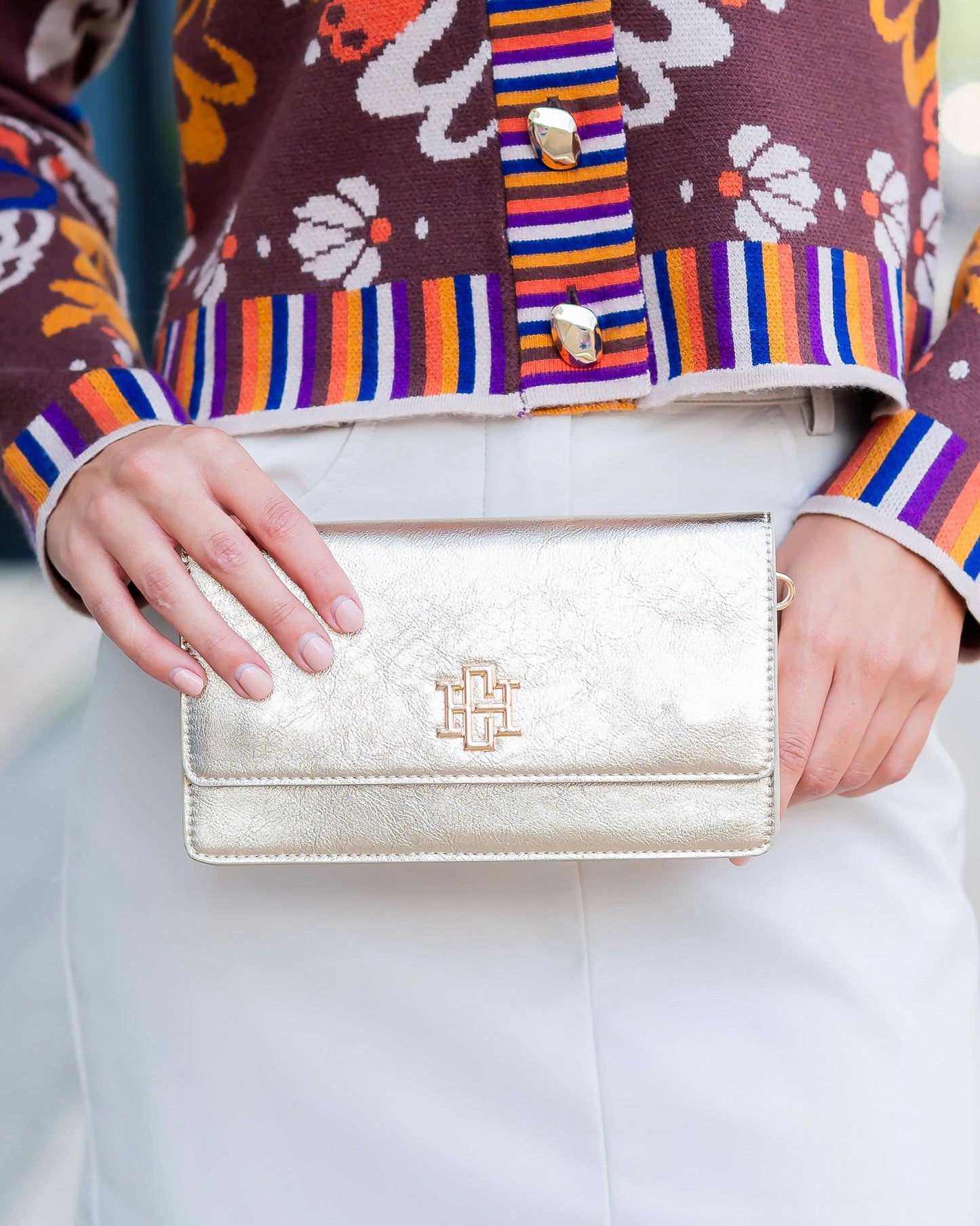 CH Brynleigh Clutch Crossbody D Gold
