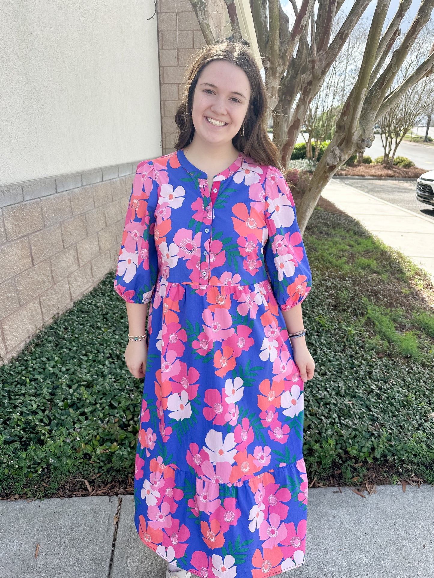 Riley Dress - Petal Pop Blue