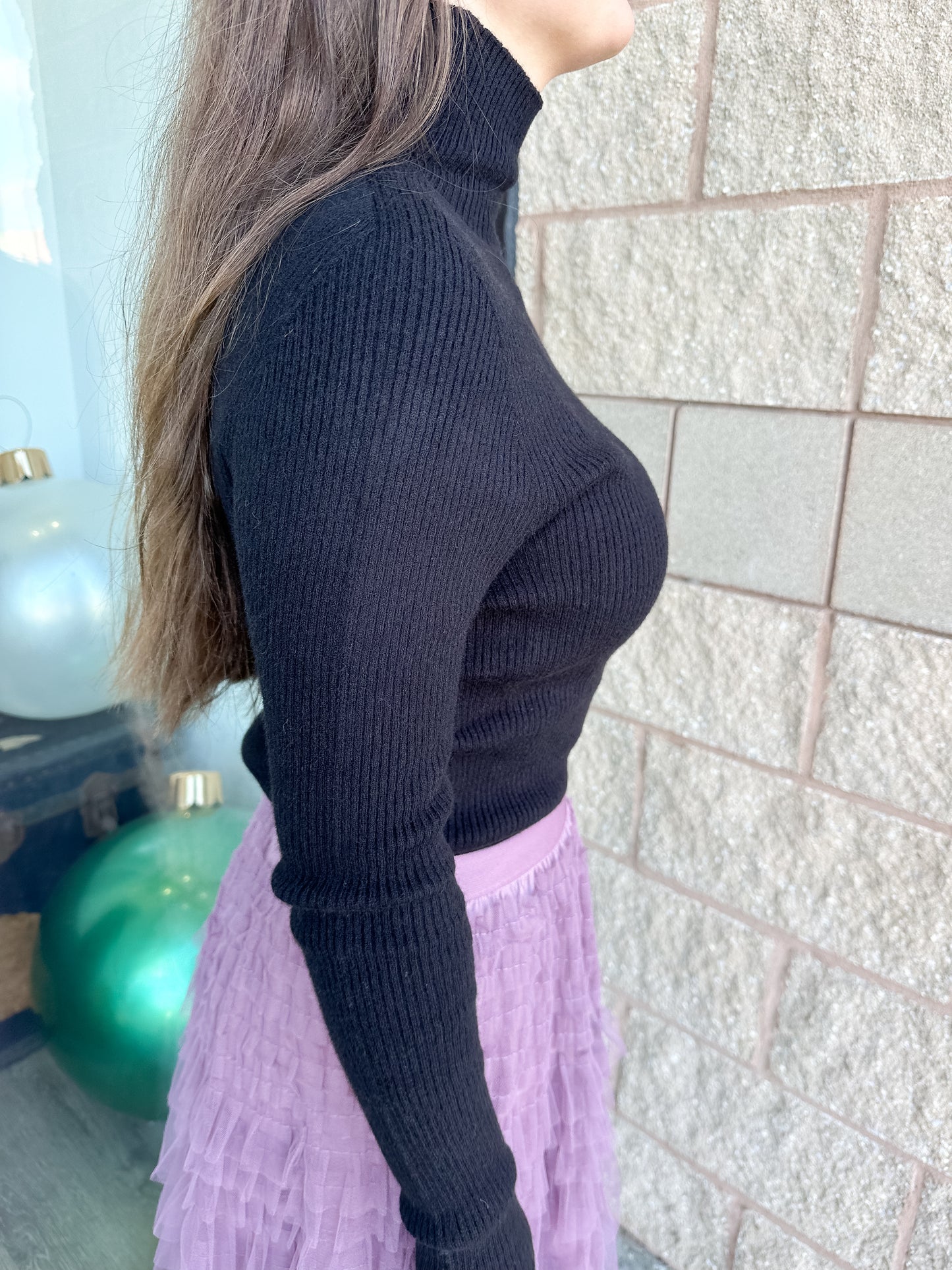 Kourtney Mock Neck Sweater