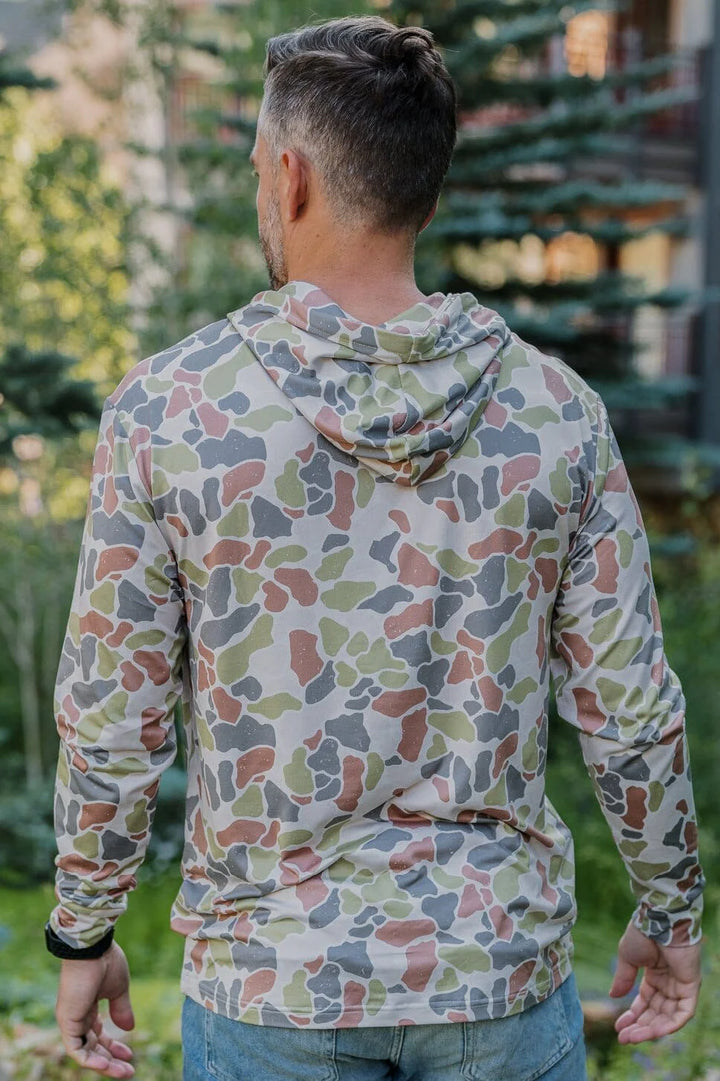 Men’s Burlebo Performance Hoodie - Driftwood Camo