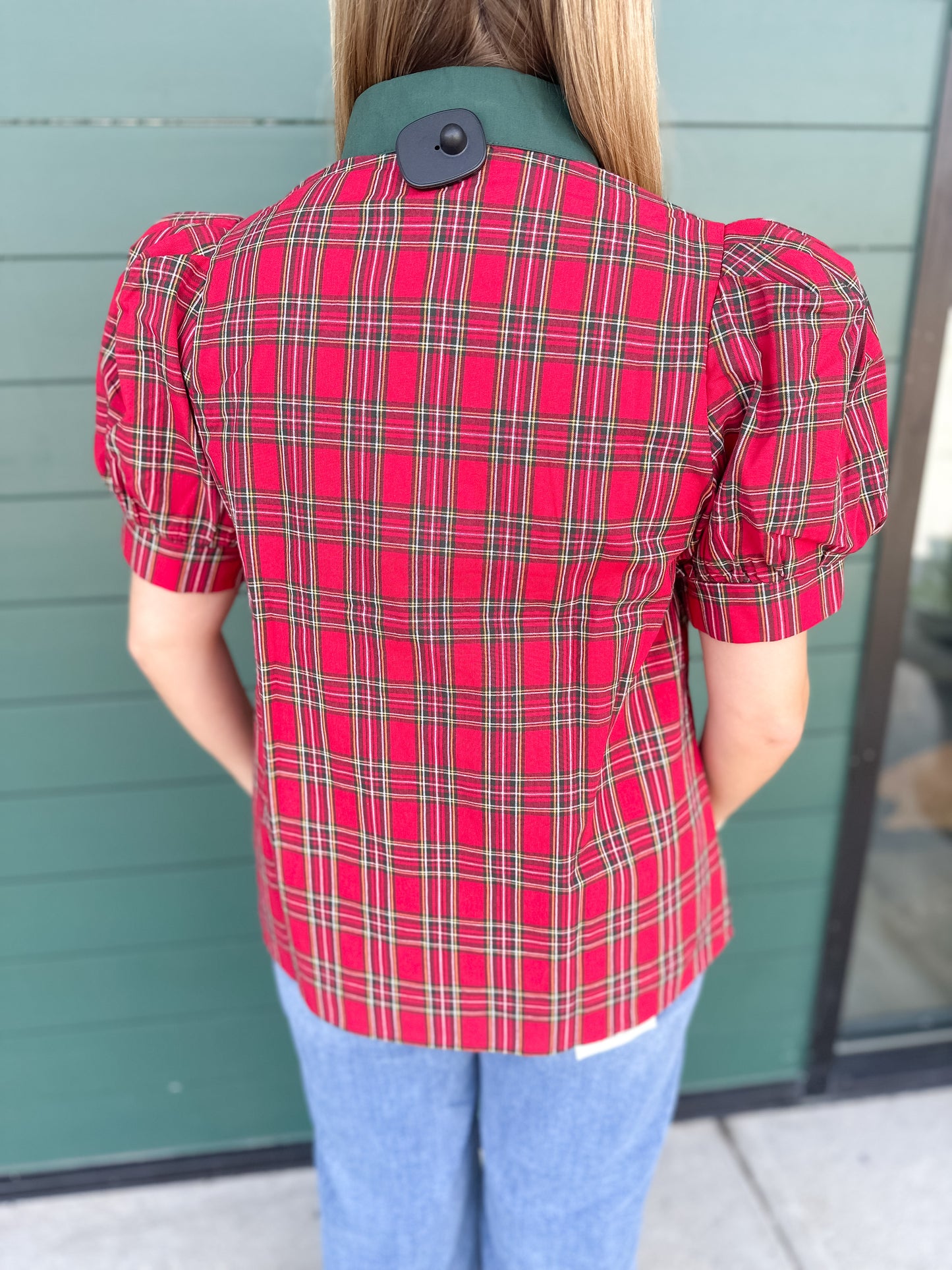 Starling Plaid Top - Green
