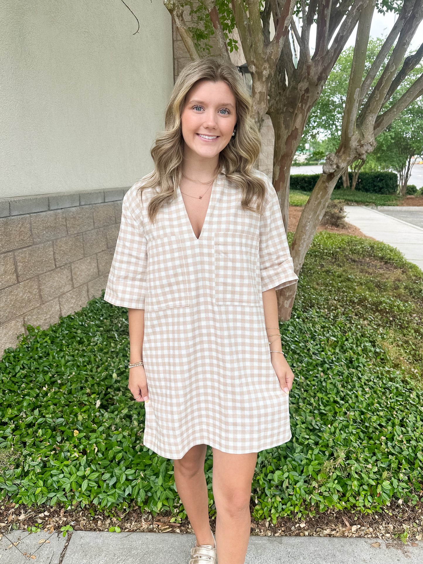 Checkmate Denim Dress