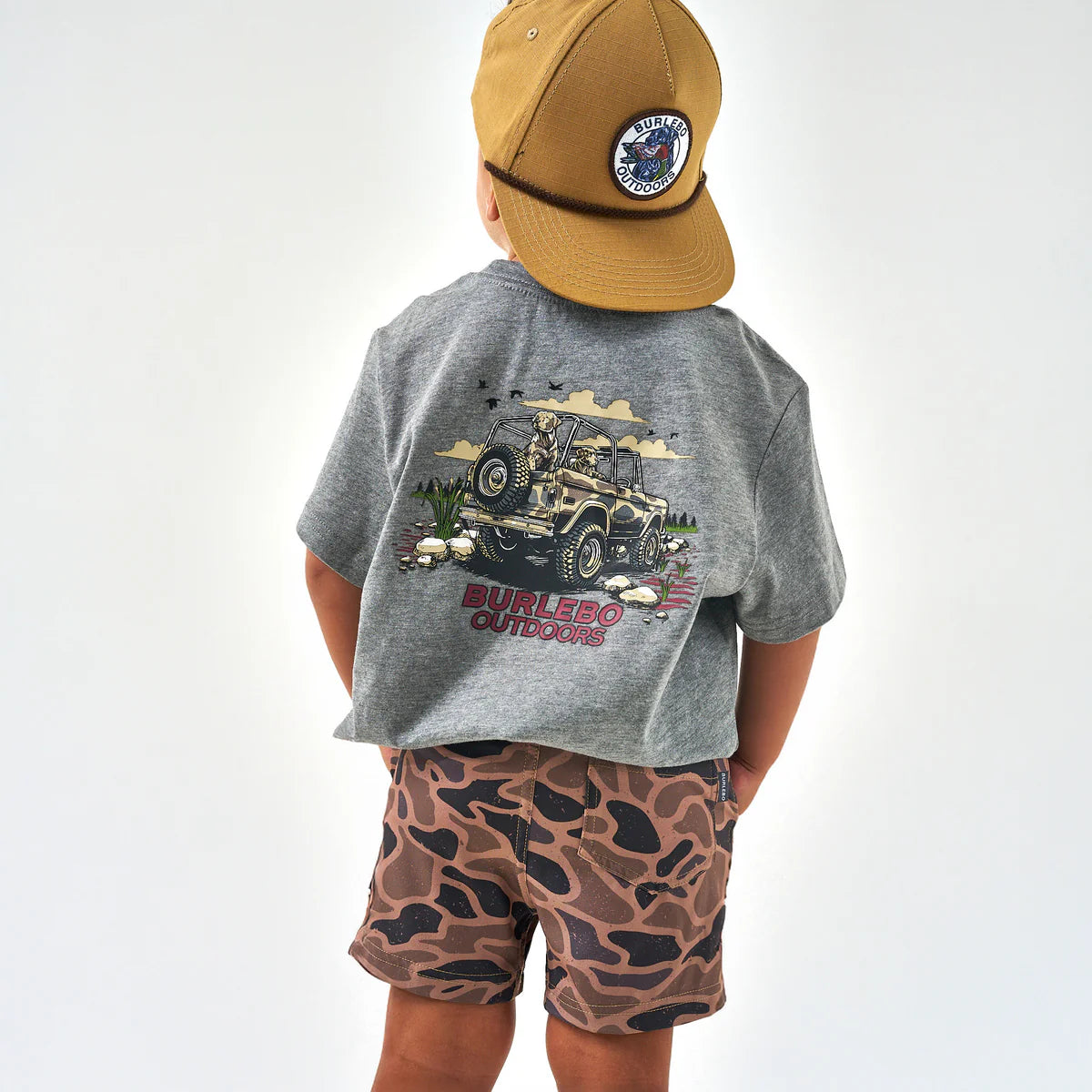 Burlebo Youth Off Road Bronco S/S T-Shirt - Dark Heather Grey