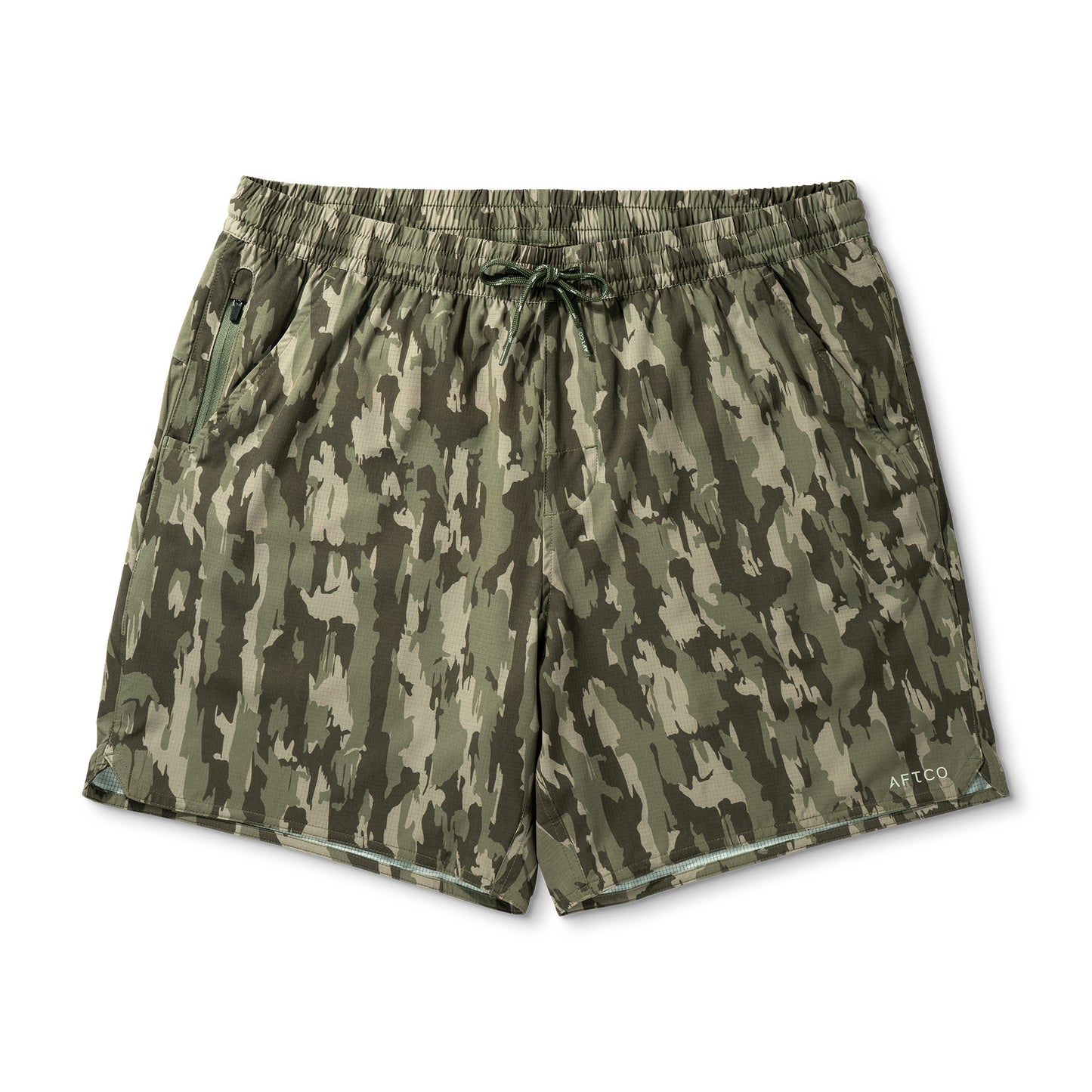 Aftco Men’s Swiftwater Shorts 7” - Olive Current Camo