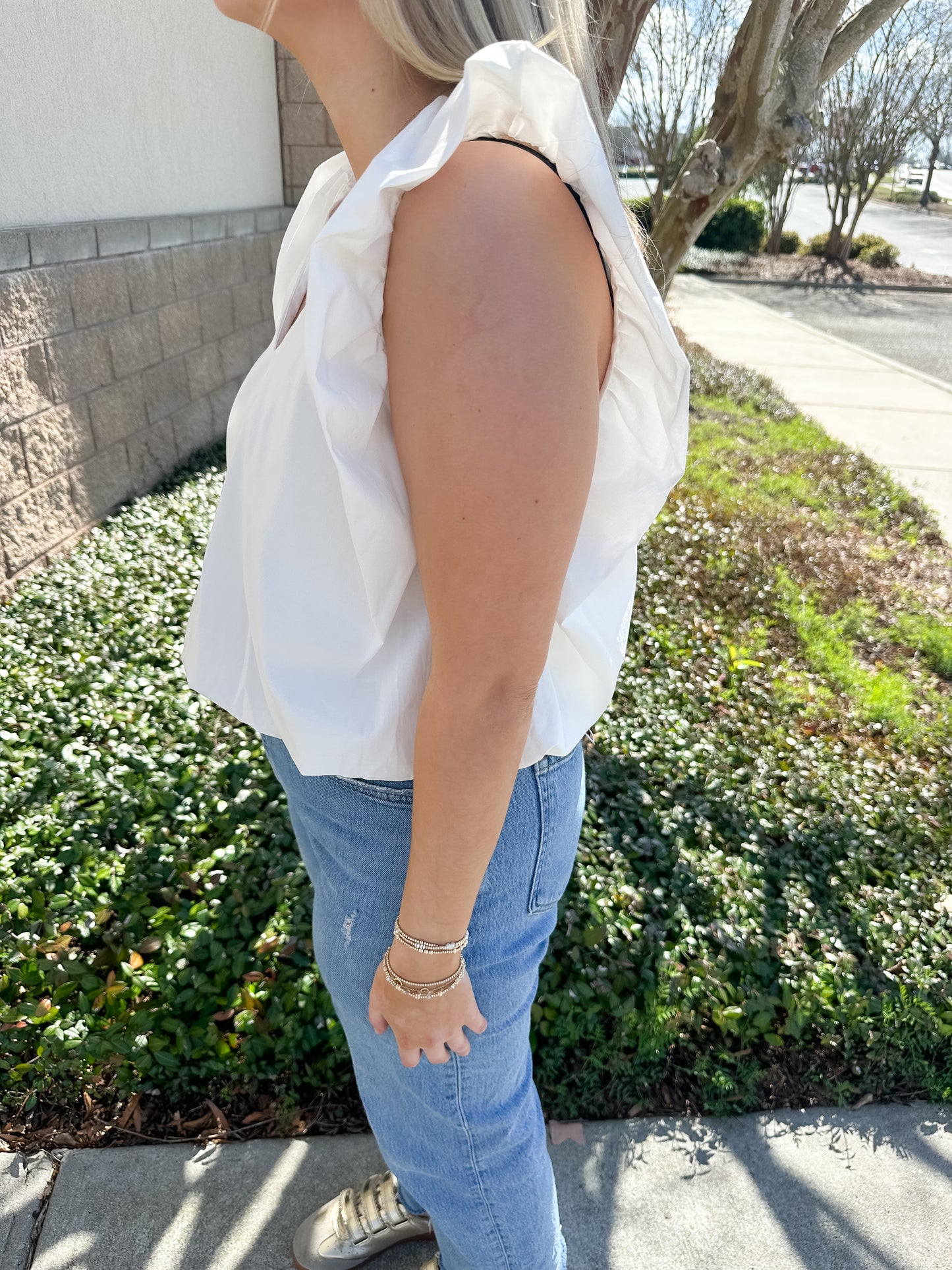 Francis Bubble Top - White