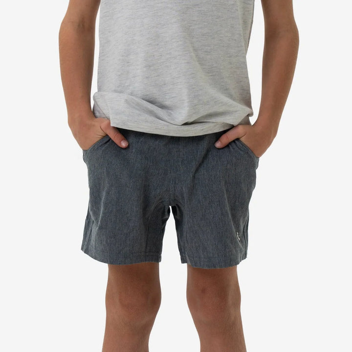 Burlebo Youth Athletic Short - Grizzly Grey - Deer Camo Liner