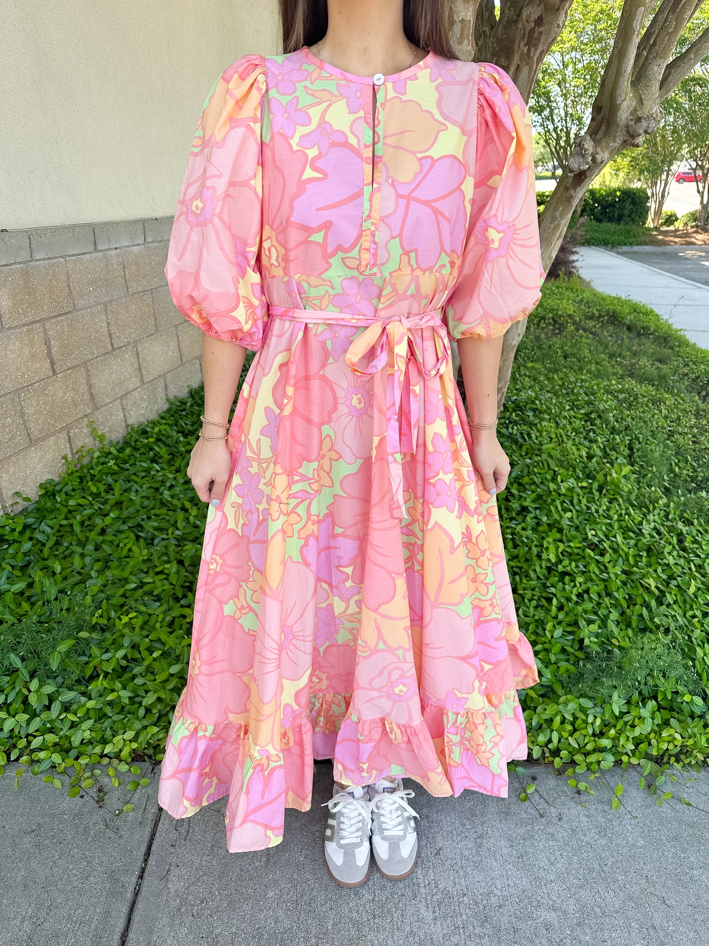 Andrea Belt Maxi Dress