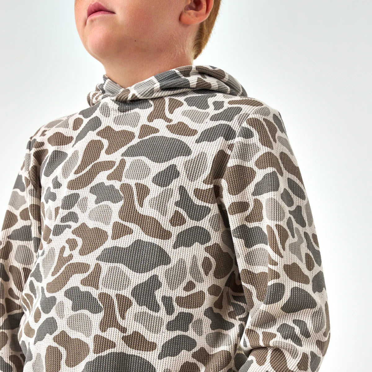 Burlebo Youth Thermal Hoodie - Classic Deer Camo