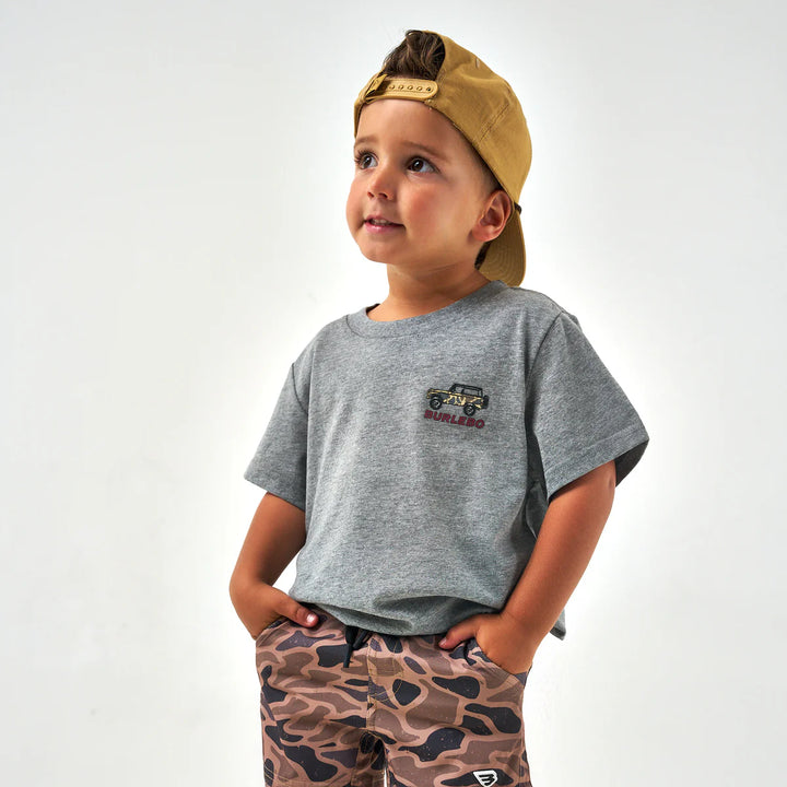 Burlebo Youth Off Road Bronco S/S T-Shirt - Dark Heather Grey