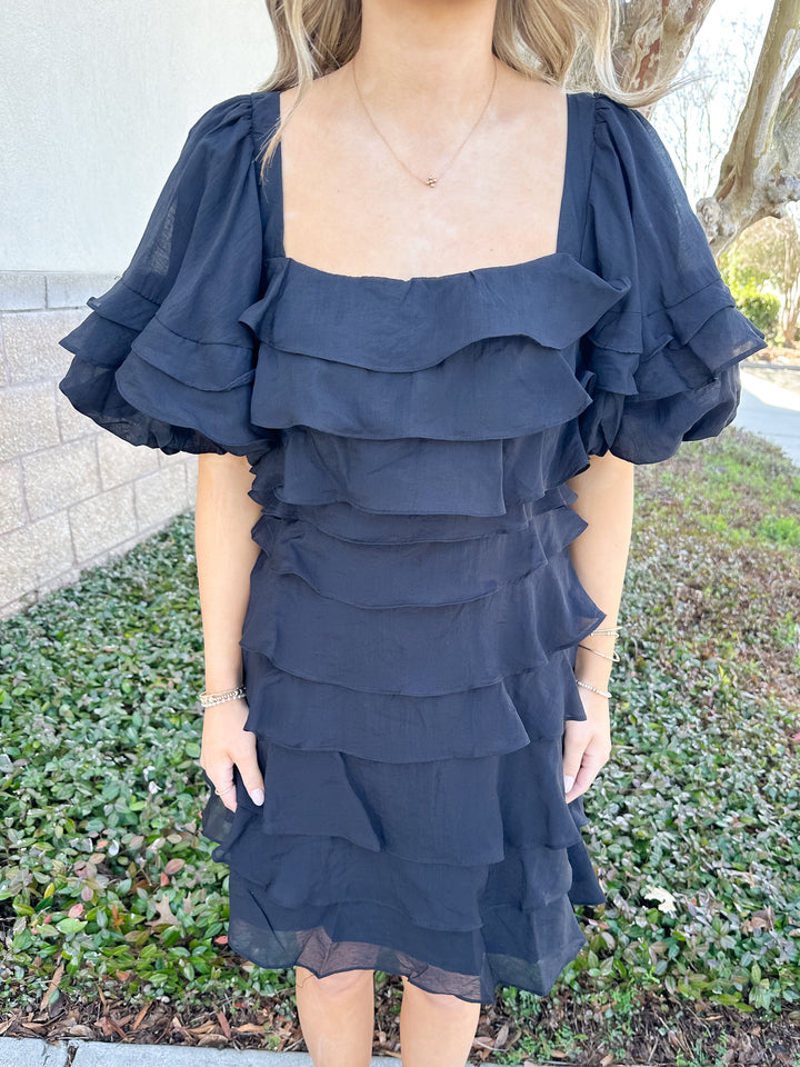 Ginger Ruffle Mini Dress