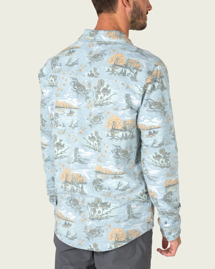 Marsh Wear Men’s Fireside Overshirt - Vintage Turquoise