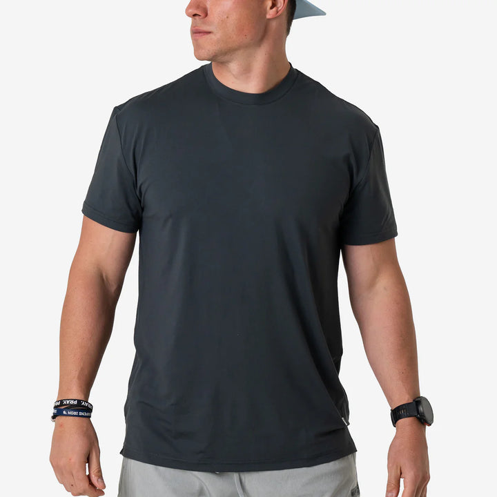 Burlebo Mens S26 Go To Tee - Gun Metal Grey
