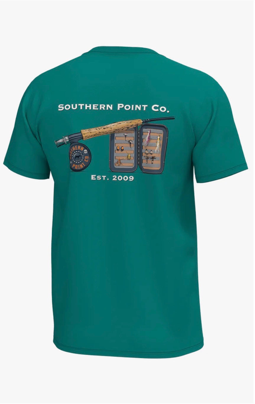 SPC Youth Fly Reel S/S Pocket T-Shirt - Teal