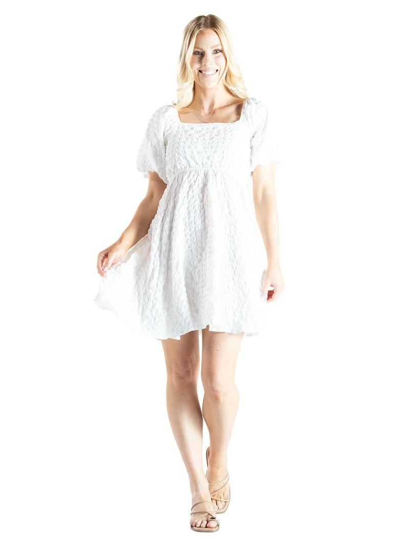 jude mini dress Simply Southern Puff Sleeve Mini Dress