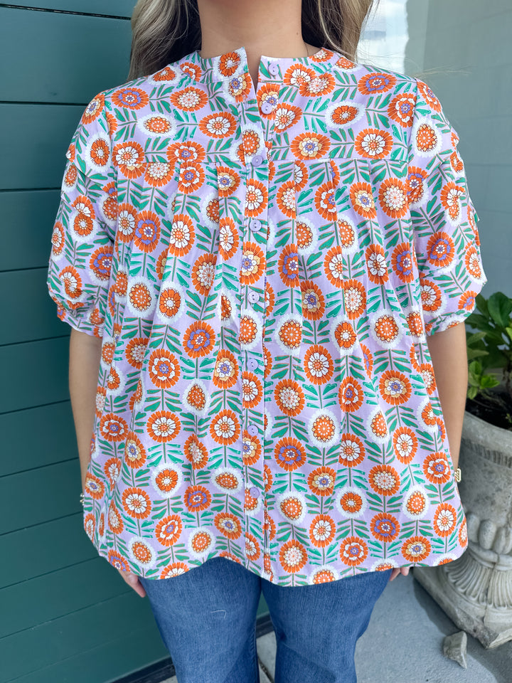 Prim Floral Top